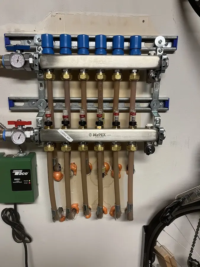 Plumber performing Gas Leak Detection at a residential property in Decatur